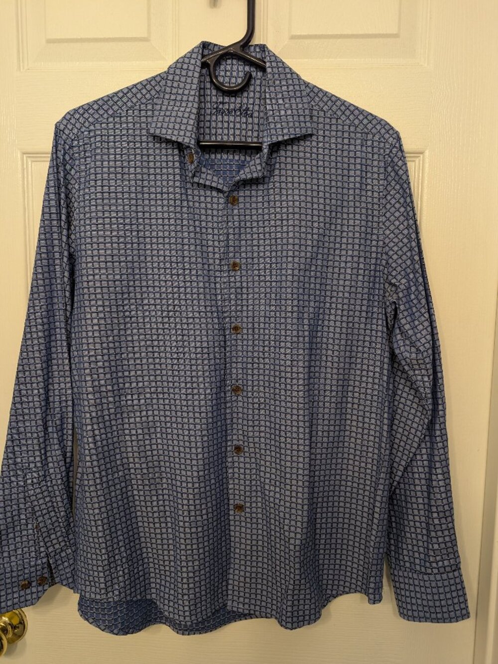 Tasso Elba, S, Blue Plaid